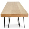 Solid Narrow Oak Desk