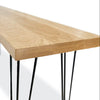Solid Narrow Oak Desk