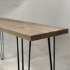 Solid Maple Narrow Console Table