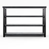 Industrial Black Bookshelf with 4 Shelves