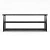 Verona Industrial Black Low Bookshelf