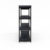 Industrial Black Bookshelf with 4 Shelves