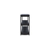 Verona Industrial Black Low Bookshelf