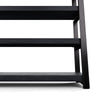 Industrial Black Bookshelf with 4 Shelves