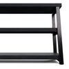 Verona Industrial Black Low Bookshelf
