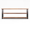 Verona Industrial Walnut Low Bookshelf