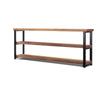 Verona Industrial Oak Low Bookshelf