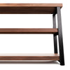 Verona Industrial Walnut Low Bookshelf