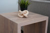 Cotton White Waterfall End Table