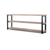 Verona Industrial Oak Low Bookshelf
