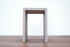White Waterfall End Table