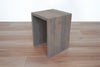 Light Grey Waterfall End Table