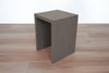 Dark Grey Waterfall End Table