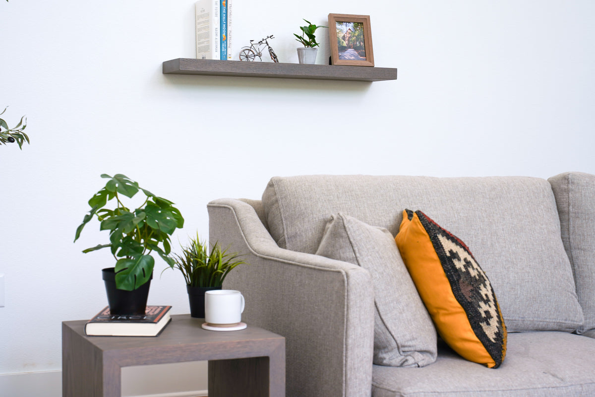 Dark Grey Floating Shelf Artisan Born