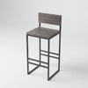 Contour Oak Bar Stool with Back