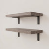 Oak Wall Shelves with Bracket