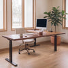 Solid Walnut L Shaped Standing Desk