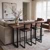 Live Edge Walnut Sofa Bar Table With Edge