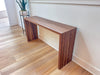 Demi Walnut Waterfall Console Table