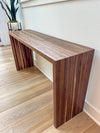 Demi Walnut Waterfall Console Table