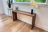 Demi Walnut Waterfall Console Table