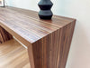 Demi Walnut Waterfall Console Table
