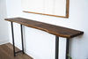 Handmade Solid Walnut Live Edge Bar Table