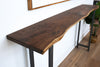 Handmade Solid Walnut Live Edge Bar Table