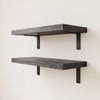 Oak Wall Shelves with Bracket