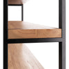 Verona Industrial Oak Low Bookshelf
