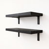 Oak Wall Shelves with Bracket
