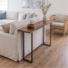 Solid Walnut Console Table With U-Shaped Legs