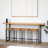 Solid White Oak Bar Table - Custom Sizes - Bar Height Table