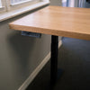 Solid White Oak L Shaped Standing Desk