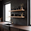 Oak Wall Shelves with Bracket