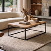 Contour White Oak Coffee Table