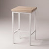 Cotton White Bar Stool