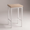 Cotton White Bar Stool