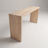 Modern Oak Waterfall Console Table