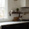 Walnut Wall Shelves with Bracket