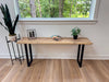 Rustic White Oak Console Table