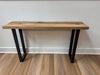 Rustic White Oak Console Table