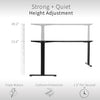 Solid White Oak L Shaped Standing Desk