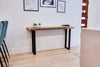 Custom-Made Live Edge Walnut Console Table