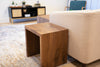 Modern Walnut waterfall End Table