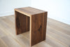 Modern Walnut waterfall End Table