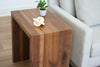 Modern Walnut waterfall End Table