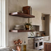 Modern Walnut Wall Shelves