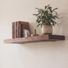 Modern Walnut Wall Shelves