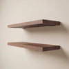 Modern Walnut Wall Shelves